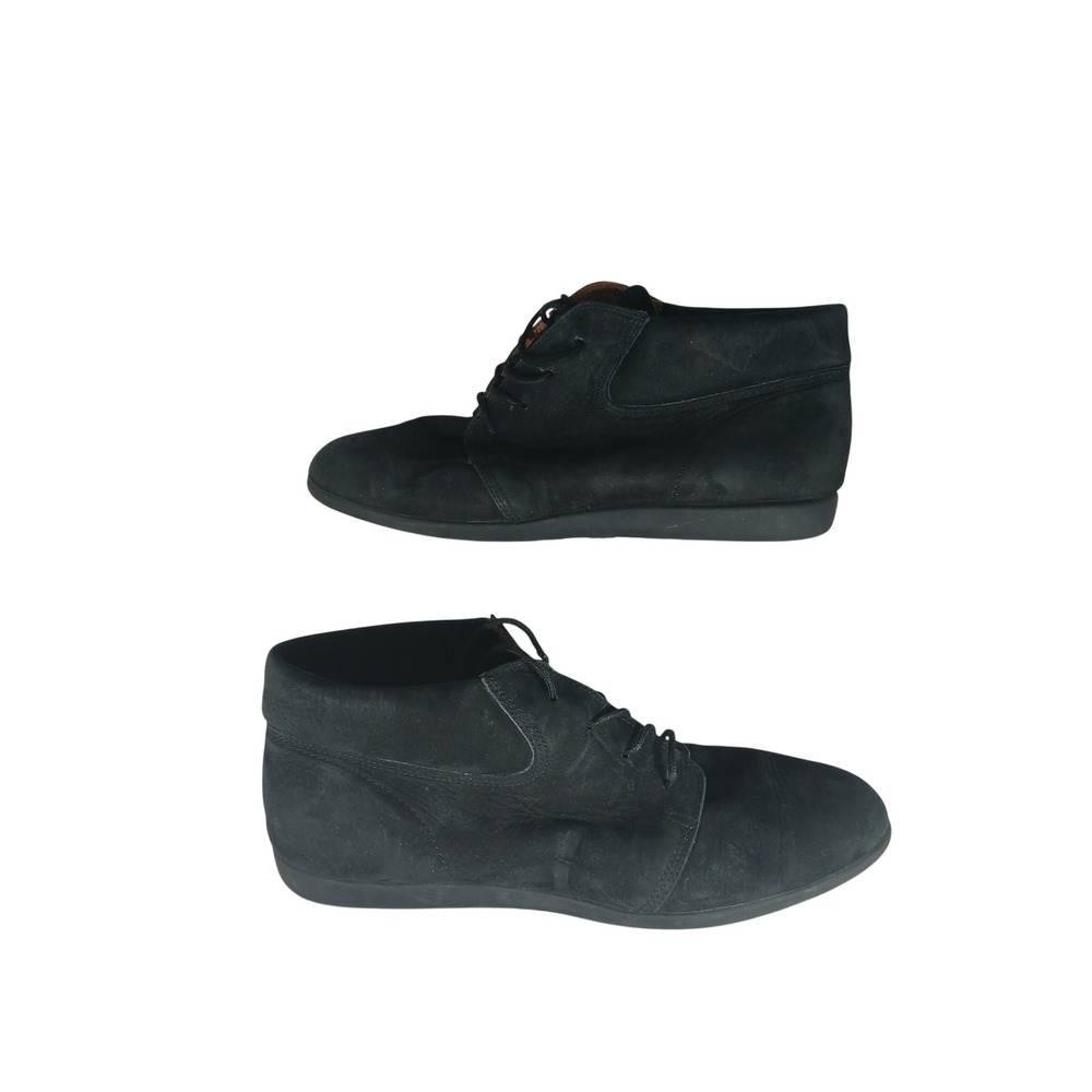 Rockport Chukka Boots 8M Black Nubuck Leather W2679 Minimalist Gorpcore